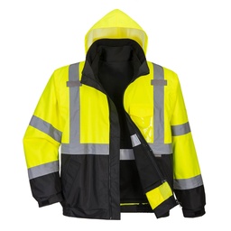 Blouson HV Premium 3 en 1 - Jaune/Noir