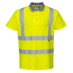 Polo Hi-Vis manches courtes - Long - Jaune