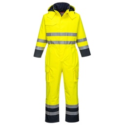 Combinaison de pluie Hi-Vis Bizflame - Jaune/Marine