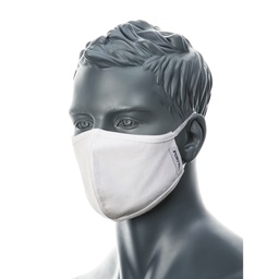 [CV22WHR] Masque facial en tissu antimicrobien à 2 épaisseurs (Pk25) - Blanc (25 pièces)