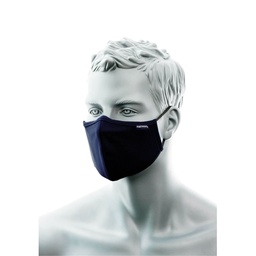 [CV34NAR] Masque facial en tissu antimicrobien à 2 épaisseurs avec pont nasal (Pk25) - Marine (25 pièces)