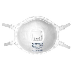 [P303WHR] Masque FFP3 DOLOMITE à valve, filtration 99%, norme EN 149 FFP3 NR D - Blanc (10 pièces)