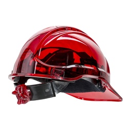 [PV60RER] Casque ventilé Peak View à crémaillère - Rouge