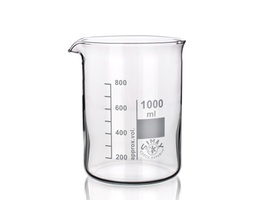 Beaker Simax low form with spout, borosilicate glass