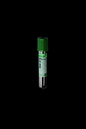 Lithium heparin tubes, dark green cap, sterile - box of 1200