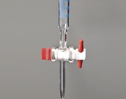 Burette Mohr AS PTFE stopcock 1/10, blue graduation