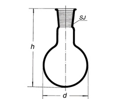 Simax flask flat bottom 29/32