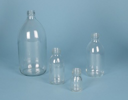 Bottle thread DIN28, white glass