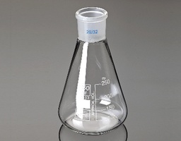 Erlenmeyer with ground neck, Glassco