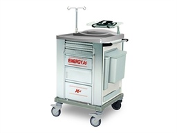 [45695] CHARIOT D'URGENCE ACIER INOX - petit