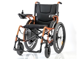 [43291] FAUTEUIL ROULANT ÉLECTRIQUE - roulettes arrière 24&quot; avec main courante