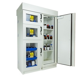 [208000243] Armoire multirisques EN 14470-1 60 minutes - 4 compartiments - Partie corrosive en PVC